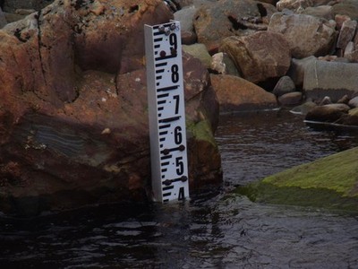 Photo A2 Research tool in Glasha Burn in Freevater Forest, Scottish High c2014
