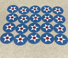 Axis and Allies United States Control Markers 20 Game Piece Lot Replacement Part