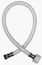 Toilet Connector,Reinforced Poly Vinyl,3/8 Compressionx7/8 Ballcockx20 In. - 723