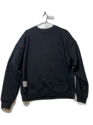 Alpha Industries schwarzes Baumwoll Sweatshirt Gr. S Herren Rundhals Logo