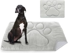 Dog Crate Pad 30"x 48" , Crate Mat with Anti-Slip Bottom, Dog Mats for Sleeping,