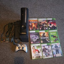 Microsoft Xbox 360 120gb Console with Controller And Games. Tested
