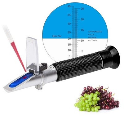 Refractometer for Grape Wine Brewing, Measuring Sugar Content in Original Gra...