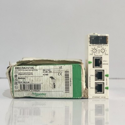 SCHNEIDER ELECTRIC BMECRA31210C X80 EIO DROP ADAPT COATED WITH ETH BKP FREE SHIP