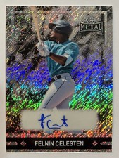2026 LEAF METAL BASEBALL FELNIN CELESTEN #3/5 WHITE SHIMMER AUTO CARD #91A-FC1