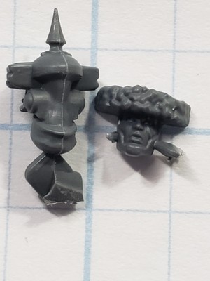 40k Astra Militarum Bits Attilan Rough Rider Fur Trimmed Helmet Head #99