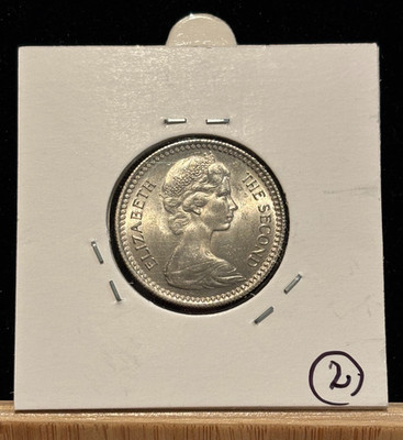 RHODESIA 1 Shilling 10 Cents 1964, KM#2, Brilliant UNC / BU, QEII, #2. A4