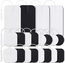 TENS Unit Replacement Pads Set 20 Pack Electrodes Multiple Sizes for Pain Relief