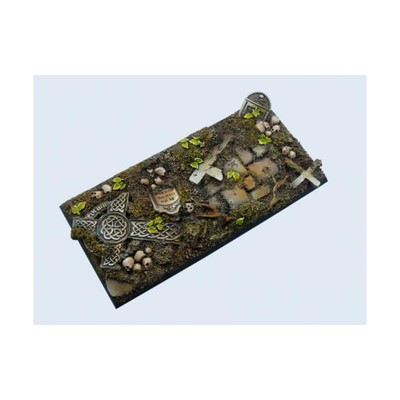 Micro Art Mini Base Graveyard 50x100mm Graveyard - Chariot Base Pack New