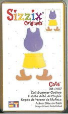 UPC 093573001079 product image for SIZZIX Die DOLL SUMMER CLOTHES Sizzix Die #38-0107 | upcitemdb.com