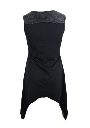 Sugar Rock Tunic Tank Shirt Shark Bite Crystal Skull Shoulder Trim Mineral Wash - Picture 2 of 8
