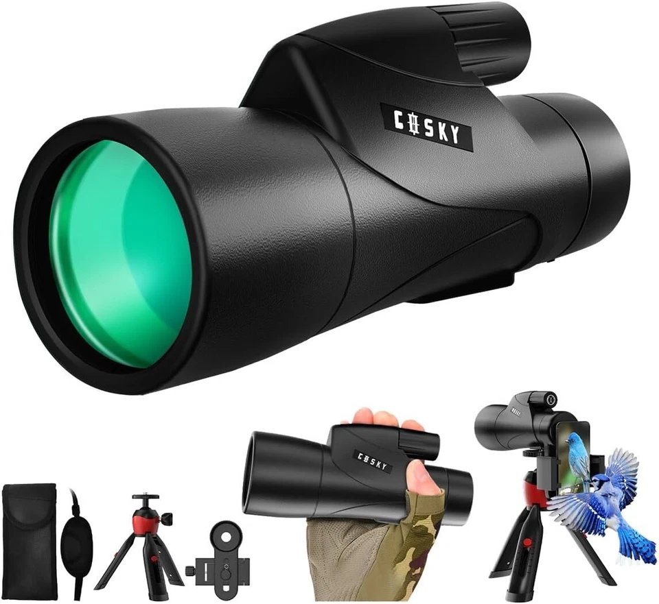 Ultimate 15x55 Monocular with Long Eye Relief & Shockproof Design for Travelers - Image 3 of 4