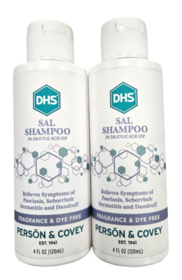 DHS SAL Shampoo Anti-Dandruff Psoriasis 4oz ( 2 pack ) -- NEW LOOK ARRIVING!