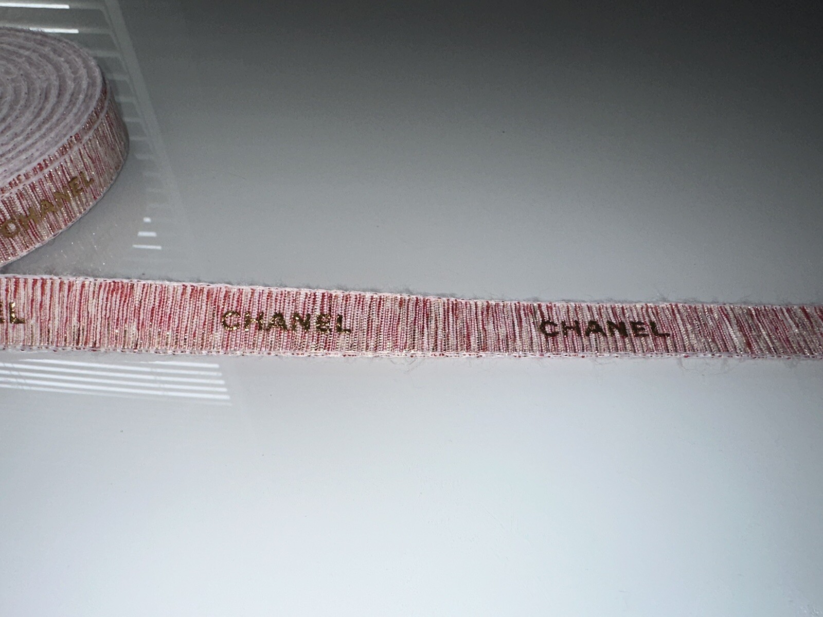 100% Genuine CHANEL Ribbon 2 Yard 6 Feet PINK Valentine’s Day Holidays ...