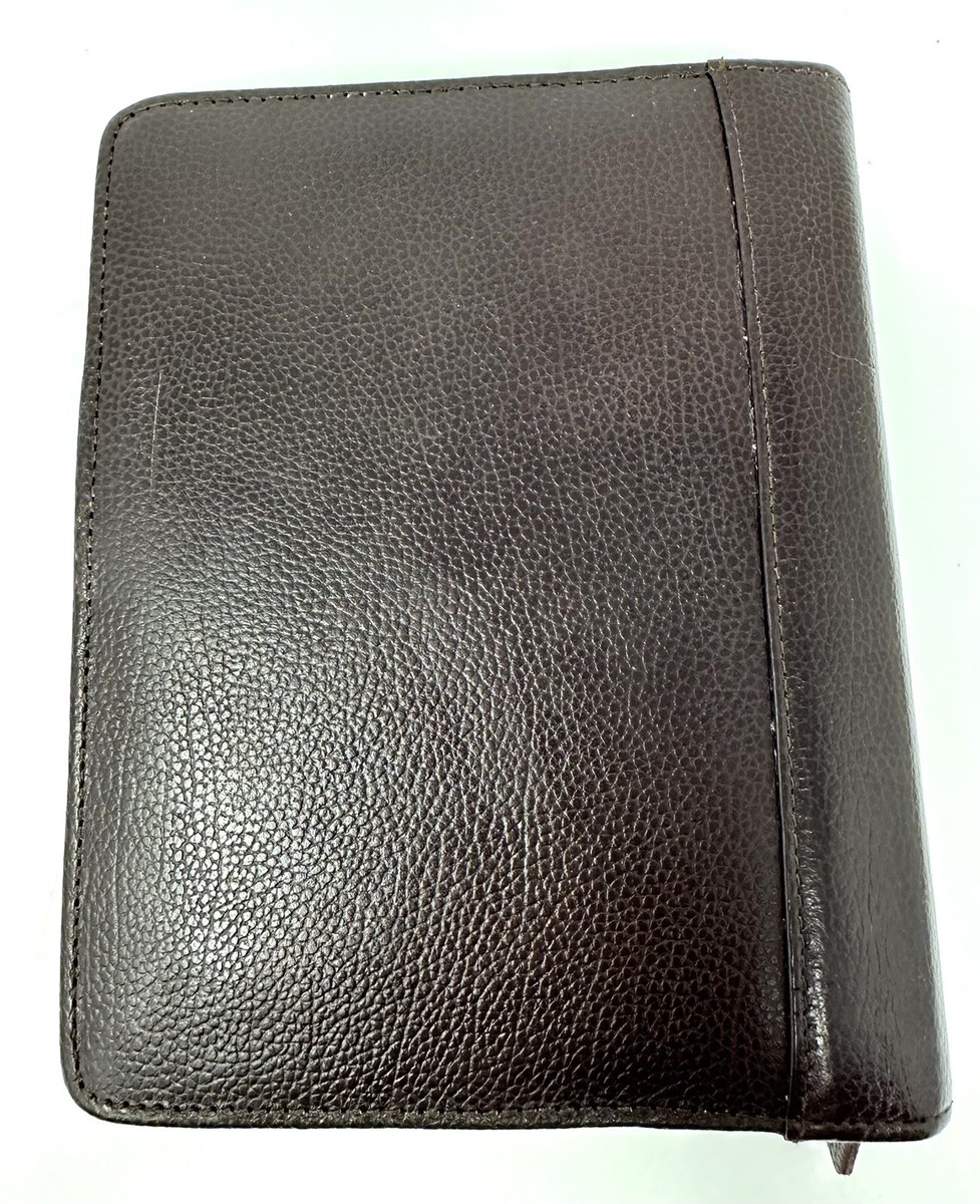 Franklin Quest Top Grain Verona Leather Burgundy Planner Organizer