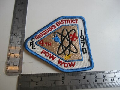 1970 CAC BSA Scouting Iroquois District 4th Pow Wow Patch BIS