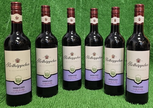 8,33€/L) 6x Rotkäppchen Dornfelder halbtrocken 0,75L vollmundiger Rotwein Vers0€ - Bild 9 von 11