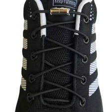 2 pairs  No Tie Elastic tieless lock Shoe laces for  Sneakers kids adult boot