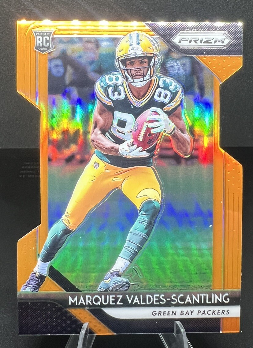 2018 Prizm Marquez Valdes-Scantling /249 Orange Die-Cut Rookie RC Chiefs #240