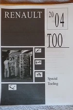 2004 Renault Special Tool Catalog With Model Applications, 96 Pgs Free US Ship <