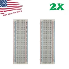 2X MB-102 830 Point Prototype PCB Solderless Breadboards Protoboards US
