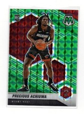 2020-21 Panini Mosaic Precious Achiuwa RC Green Mosaic Prizm #215 Heat Rookie