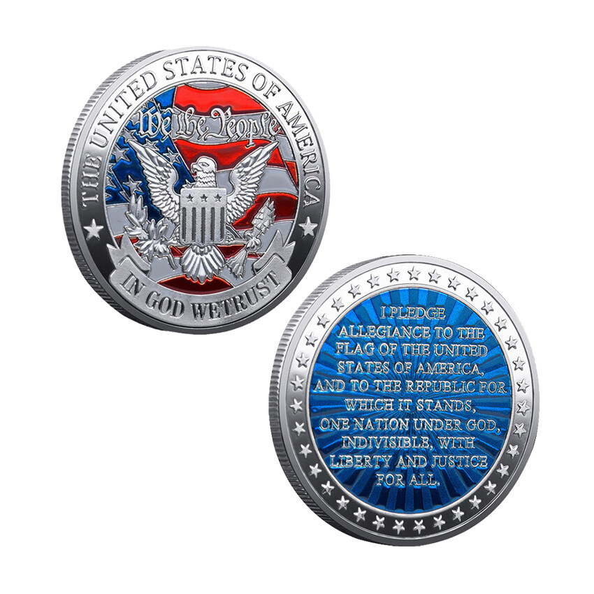 Commemorative Challenge Coin I Pledge The Allegiance We The People Collection