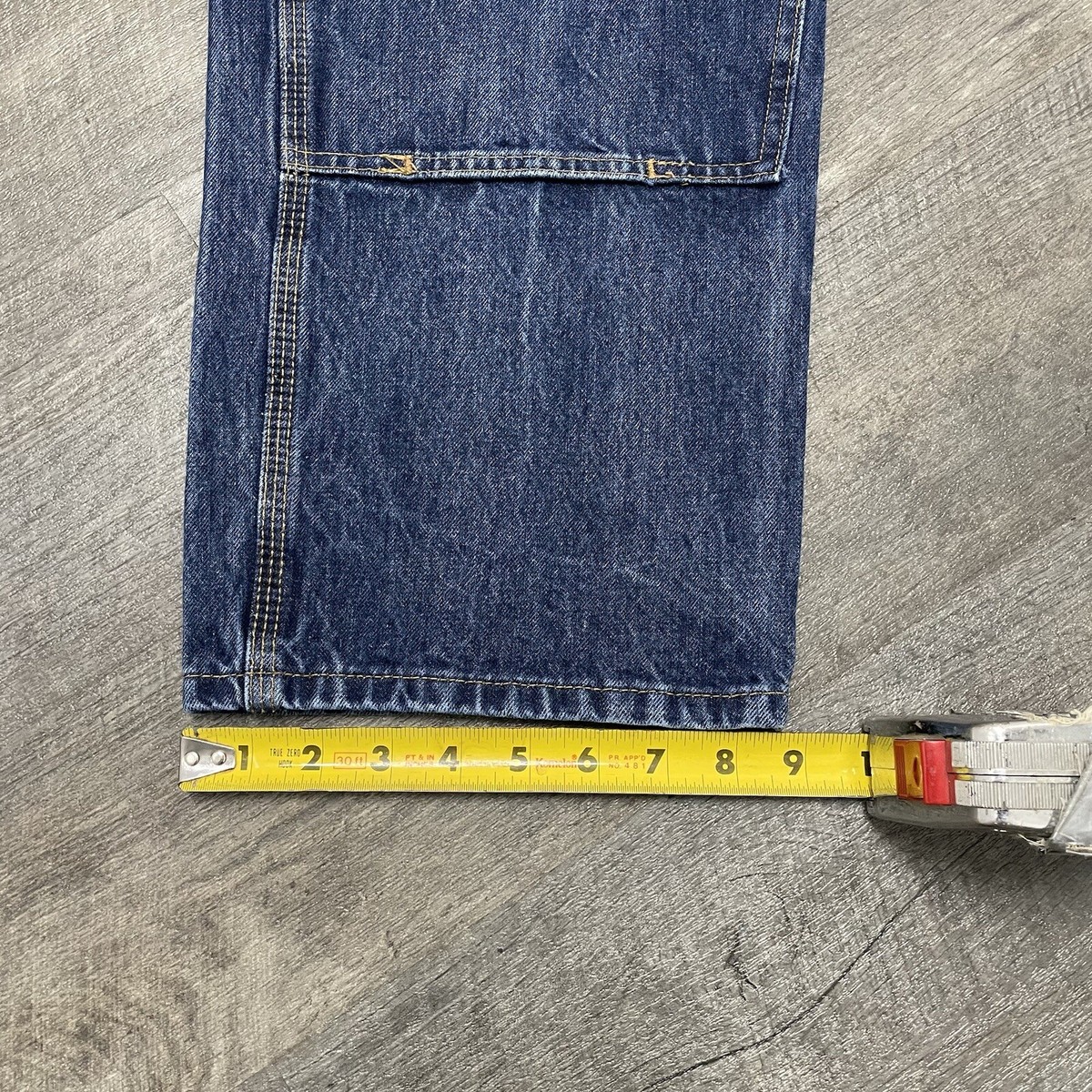 Carhartt Double Knee Jeans Mens 38x30 Blue Denim Pants Relaxed Fit 103890  I10 | eBay