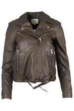 Iro Leather Biker Jacket Fr 38 Uk 10
