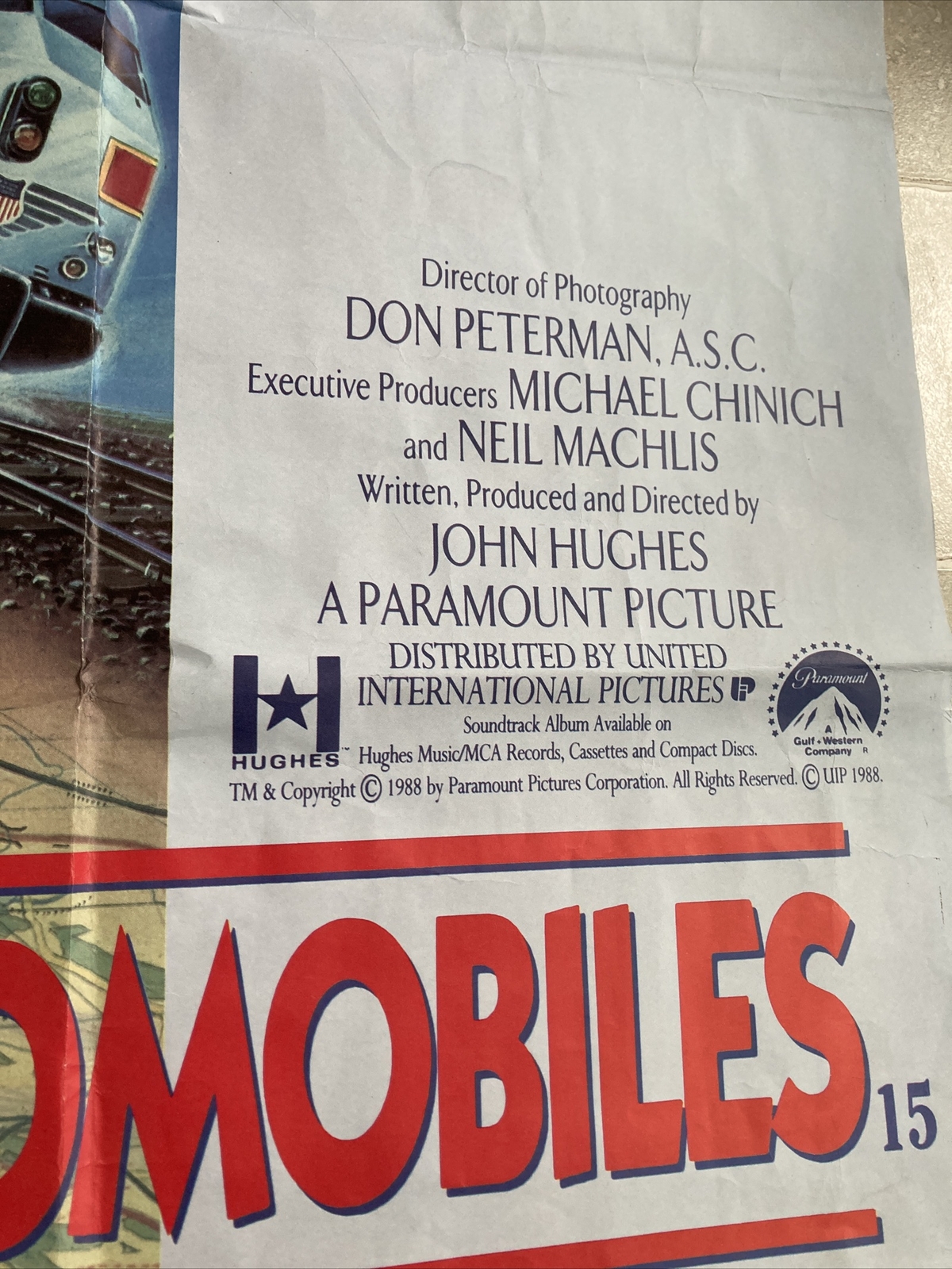 PLANES TRAINS AND AUTOMOBILES CineMasterpieces ORIGINAL UK MOVIE POSTER