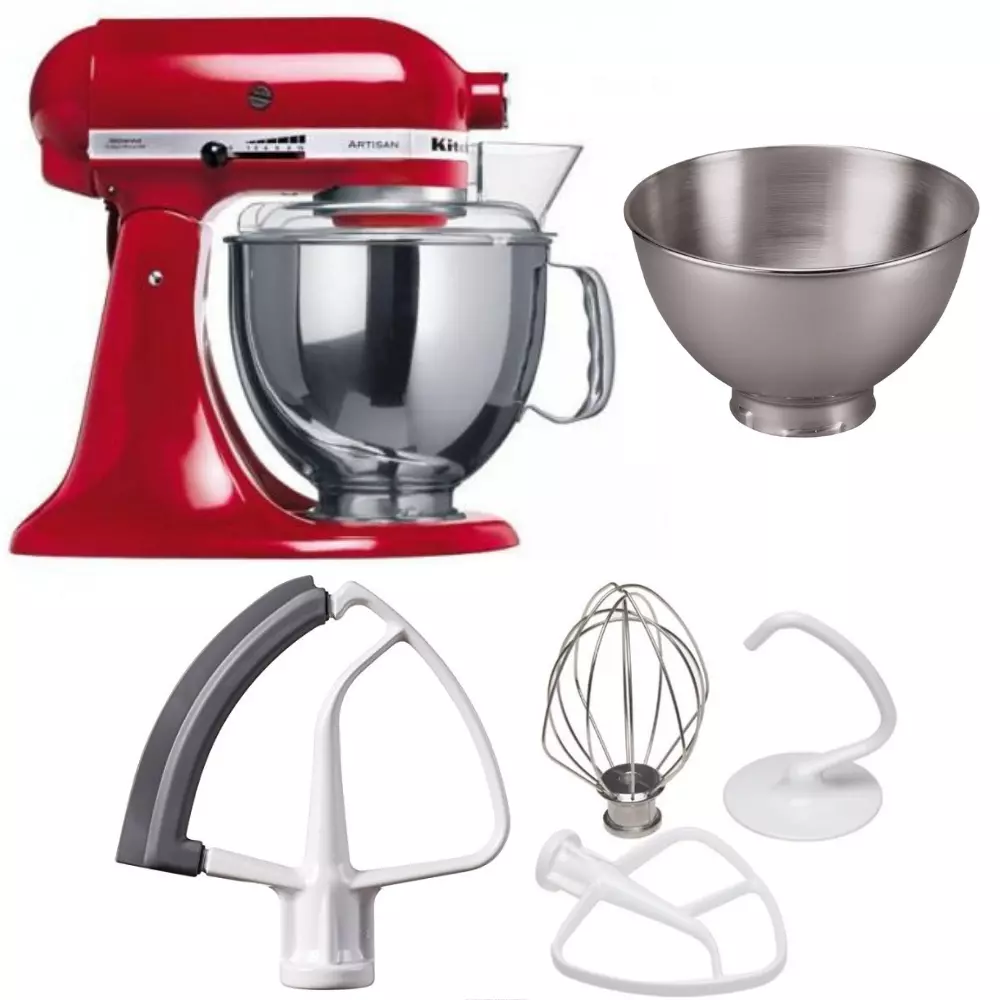 KitchenAid 220 Volt Almond Cream 4.8L Artisan Stand Mixer