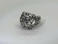 Vintage Carolyn Pollack Relios SS Filigree Domed Ring