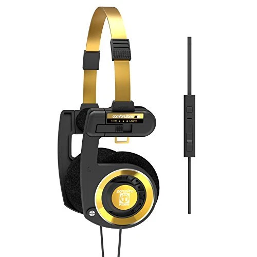 Koss Porta Pro Limited Edition Black Gold On-Ear Headphones, in-Line  Microphone