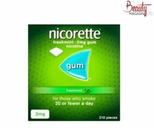 Nicorette FRESH MINT Chewing Gum, 2mg, 210 Pieces-FREE SHIPPING TO USA