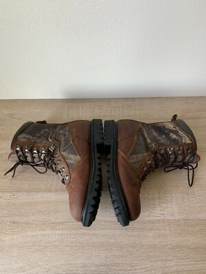 Cabela\'s Iron‎ Ridge Leather GORE-TEX Boots 16D Camo Winter Hiking Heavy Duty Cabela main image 2