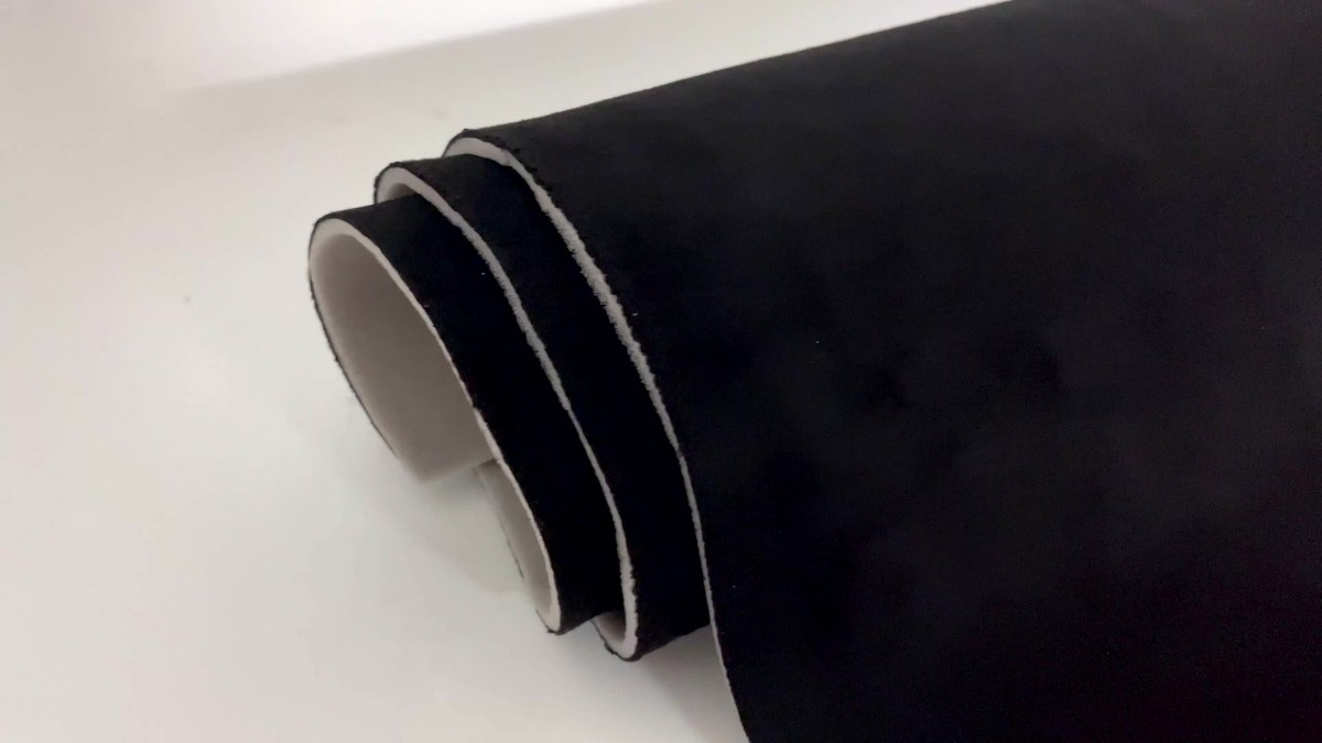 New Headliner Fabric Foam Backed Roof Lining Suede Dark Black 80