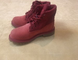 ruby red timberlands womens