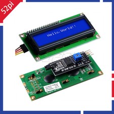 52Pi I2C 1602 LCD Display Module 16X2 Blue Backlight LCD Screen for Raspberry Pi