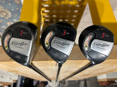 Killer Bee Stinger Stainless Driver, 3, 5 Wood RH Ladies Graphite Flex