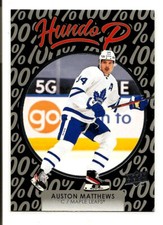 Auston Matthews 2021-22 Upper Deck Hundo P #HP18 Mint Toronto Maple Leafs Hockey