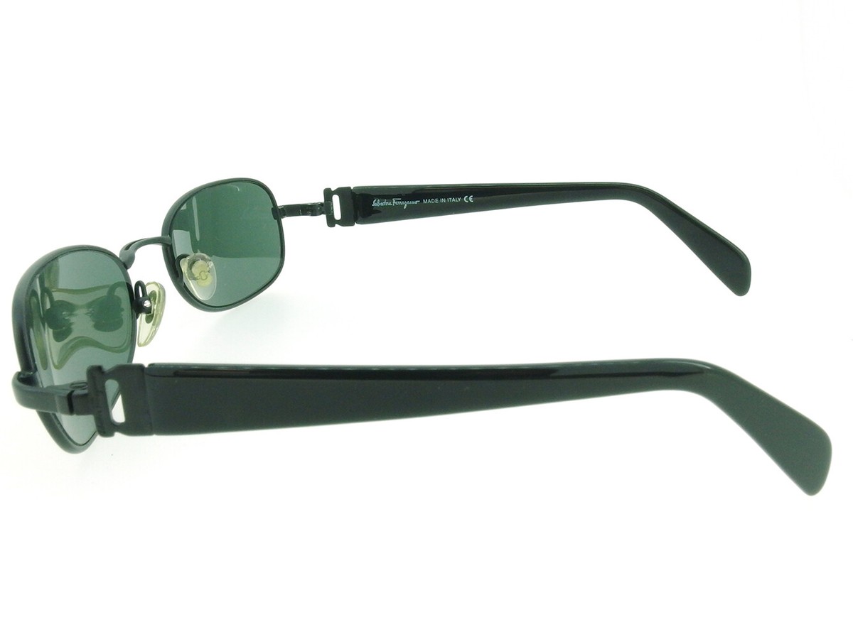 Salvatore Ferragamo sunglasses oval plastic ?~ Black  display picture 1