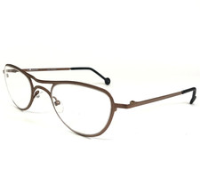 Vintage la Eyeworks Eyeglasses Frames SLAM 553 Matte Brown Round 45-25-125