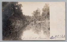 RPPC Deer Creek Delphi Indiana Unposted Undivided Back Postcard c1901-1907