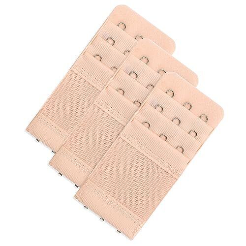 3 Pack Women's Bra Extenders Stretchy Bra Strap with 3 Hooks and 3 Rows - Picture 1 of 8