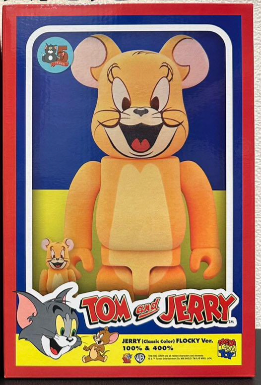 MEDICOM TOY BE@RBRICK JERRY(Classic Color)FLOCKY Ver. 100 MEDICOM TOY BE@RBRICK JERRY(Classic Color)FLOCKY Ver. 100