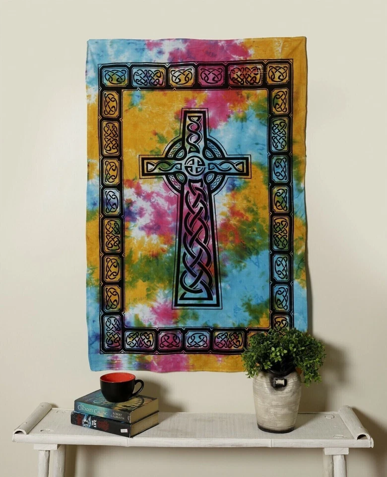 Lot Wholesale Wall Hanging Hippie Boho Indian Cotton Mandala Tapestry Poster Art - Image 3 of 4