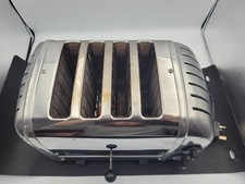 Dualit Classic 40378 4-Scheiben-Toaster Edelstahl silber schaltet nicht vollständig getestet