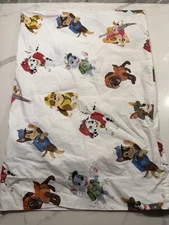 Pottery Barn Kids Paw Patrol Crib Flat  Sheet / Pillow Case Organic Cotton