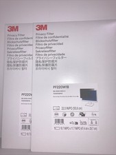 2 Pack 3M Black Privacy Filter for 22" Widescreen Monitor 16:10 PF220W1B