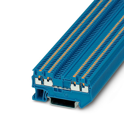 5pcs PHOENIX PT 1,5/S-QUATTRO BU 3208208 Feed-through Terminal Block Blue New
